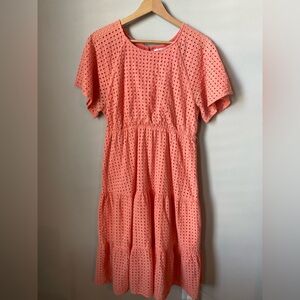 Ces Femme Coral Lace Dress